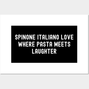 Spinone Italiano Love Where Pasta Meets Laughter Posters and Art